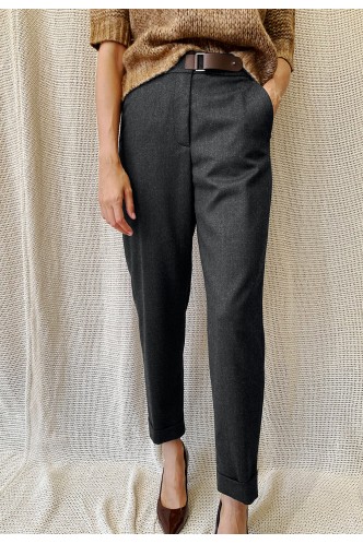 PESERICO_FLANNEL_TROUSERS_WITH_LEATHER_BUCKLE_MARIONA_FASHION_CLOTHING_WOMAN_SHOP_ONLINE_P04824
