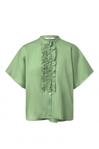 0039_ITALY_SHIRT_WITH_FRILLS_AT_FRONT_MARIONA_FASHION_CLOTHING_WOMAN_SHOP_ONLINE_DAISY 2